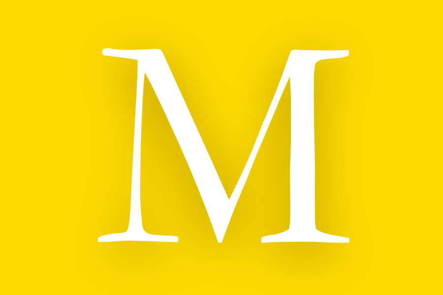 Big letter M for mould