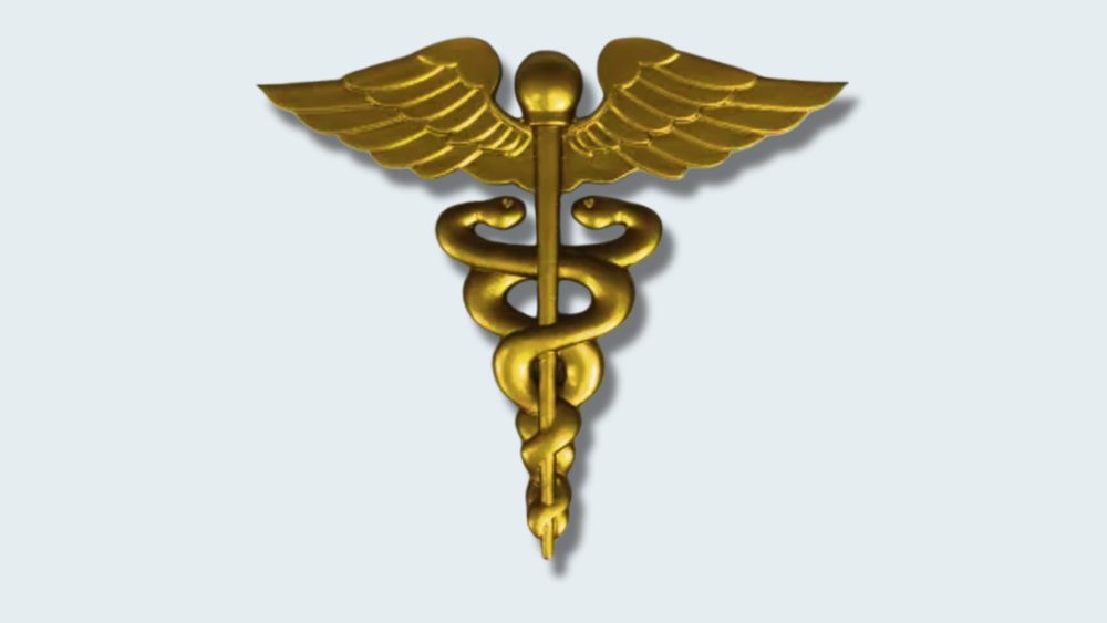 Old fashioned doctors pin