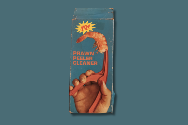 Retro prawn peeler and cleaner box